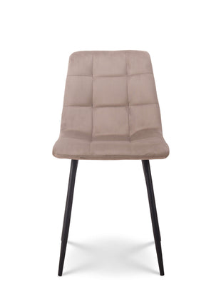 Eetkamerstoel Tess velvet beige