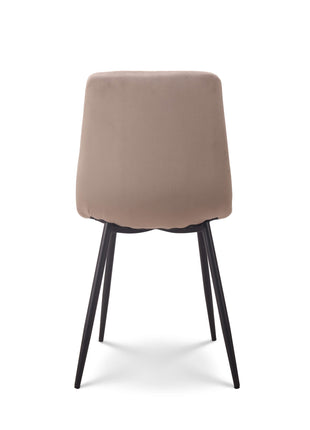 Eetkamerstoel Tess velvet beige